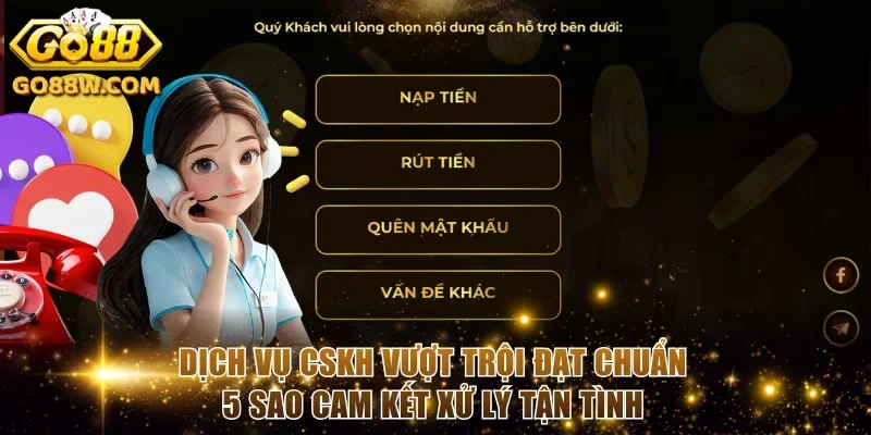Dịch vụ CSKH vượt trội đạt chuẩn 5 sao cam kết xử lý tận tình