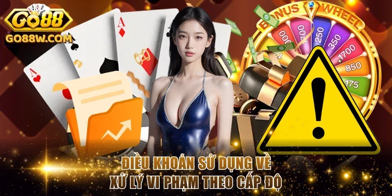 Điều khoản sử dụng về xử lý vi phạm theo cấp độ